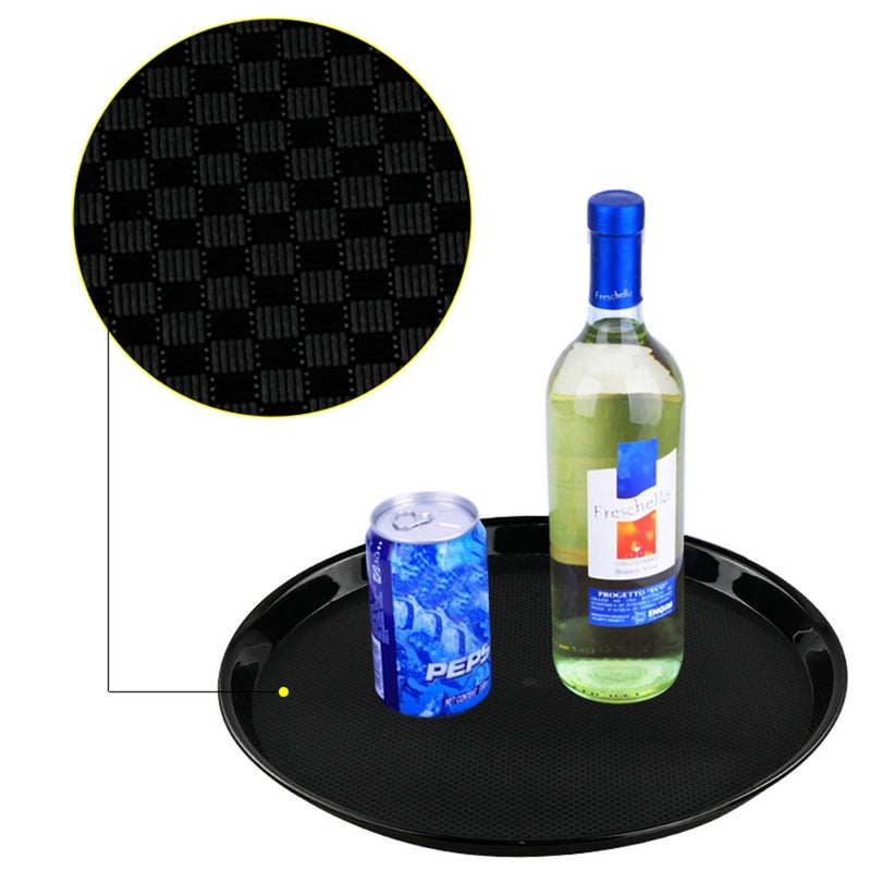 Ramddy Black Round Serving Trays, Set of 4 - Image 4